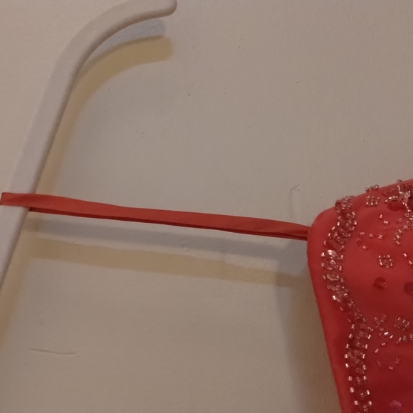 FAVIANO NEW YORK, MELON,TINY BEADING,LACE-UP BACK,EUC, SZ 8 - Picture 3 of 11